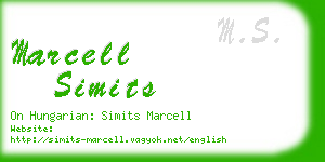 marcell simits business card